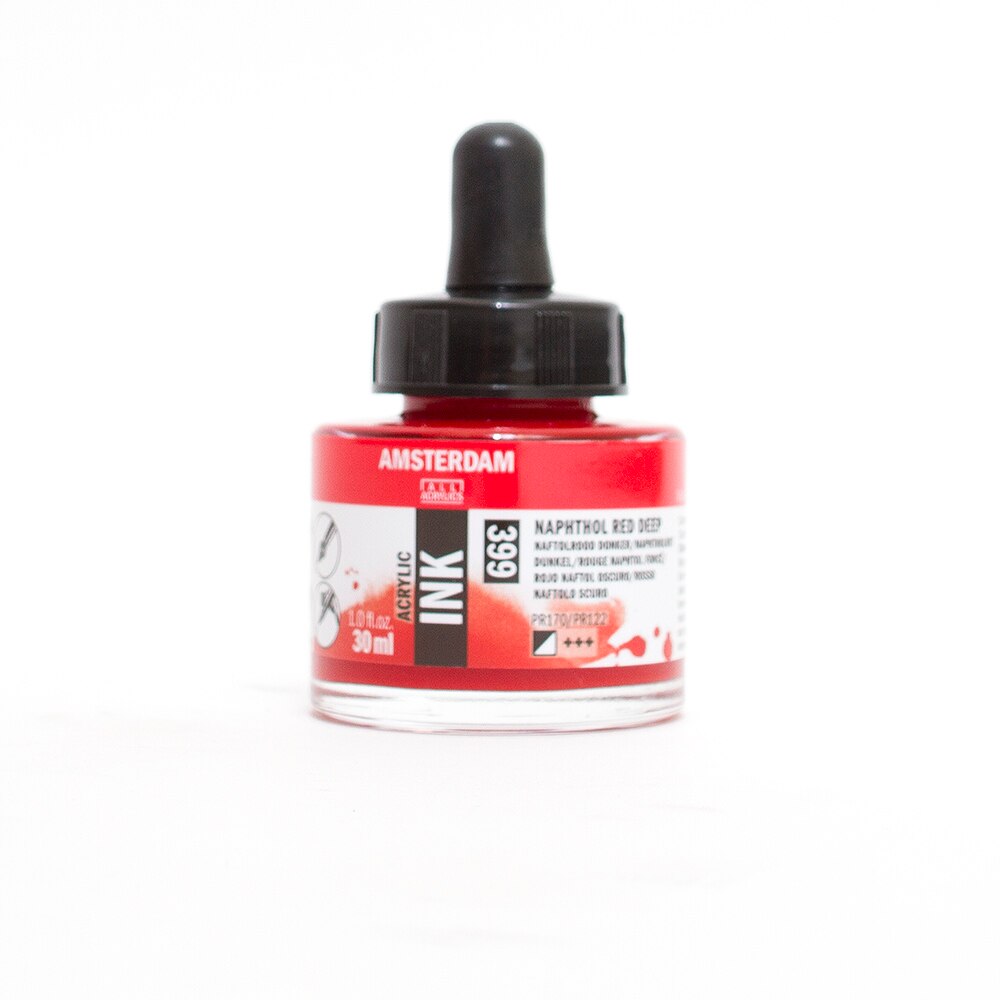 Amsterdam, Ink, Acrylic, Art & School, Acrylic, 30ml, 266260, Napthol Red Deep